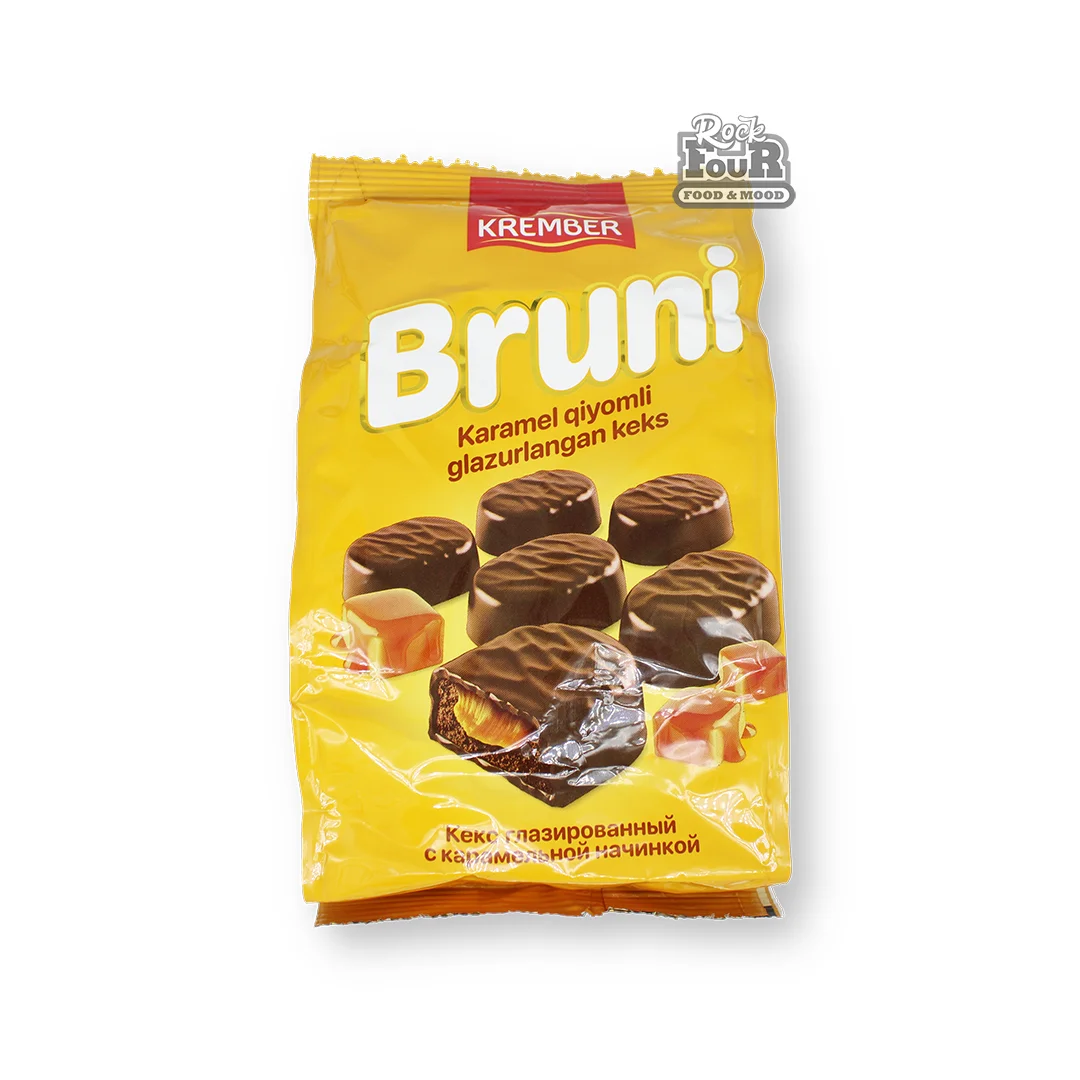 Cupcake "Krember Bruni" chocolate-coated, with caramel filling 190g